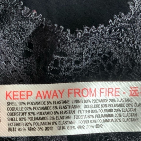 Free People Intimately Midnight Hour Black Lace Bodysuit - Picture 7 of 8